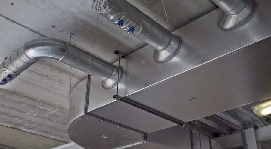 Ducts after a professional cleaning